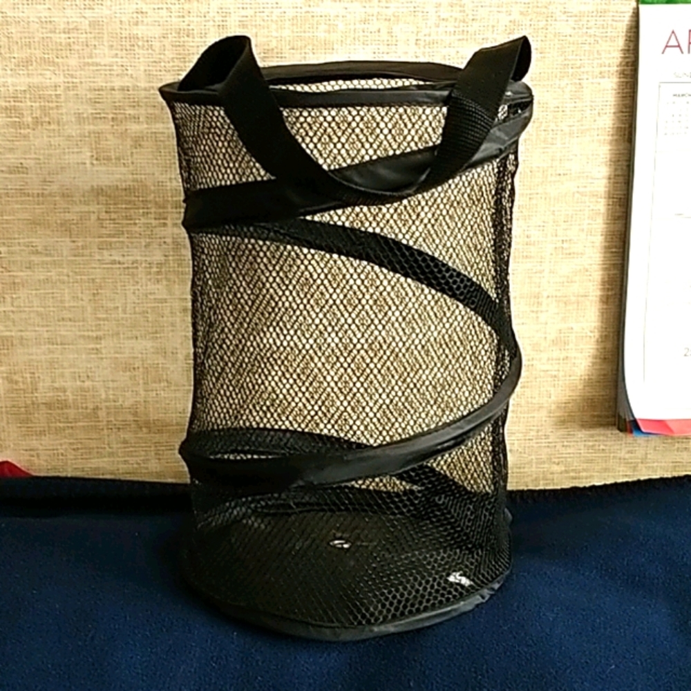 8" x 12" Collapsible Black Shower Caddy